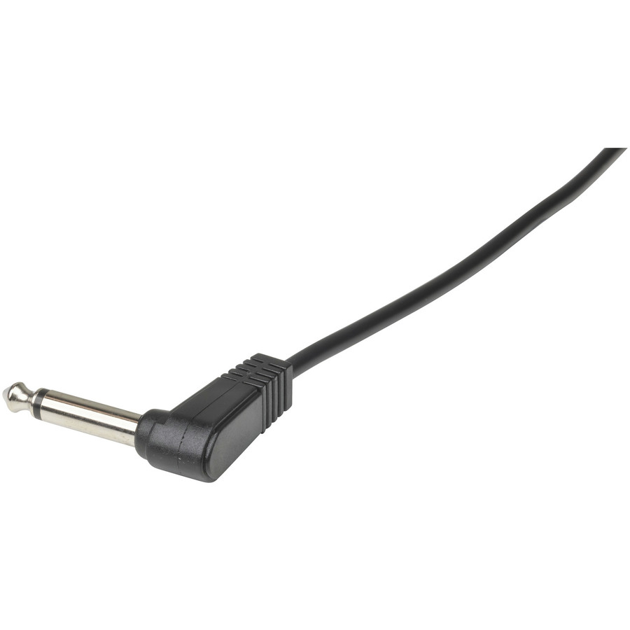6.5mm Mono Plug to 6.5mm Mono RA Plug Audio Cable - 3m