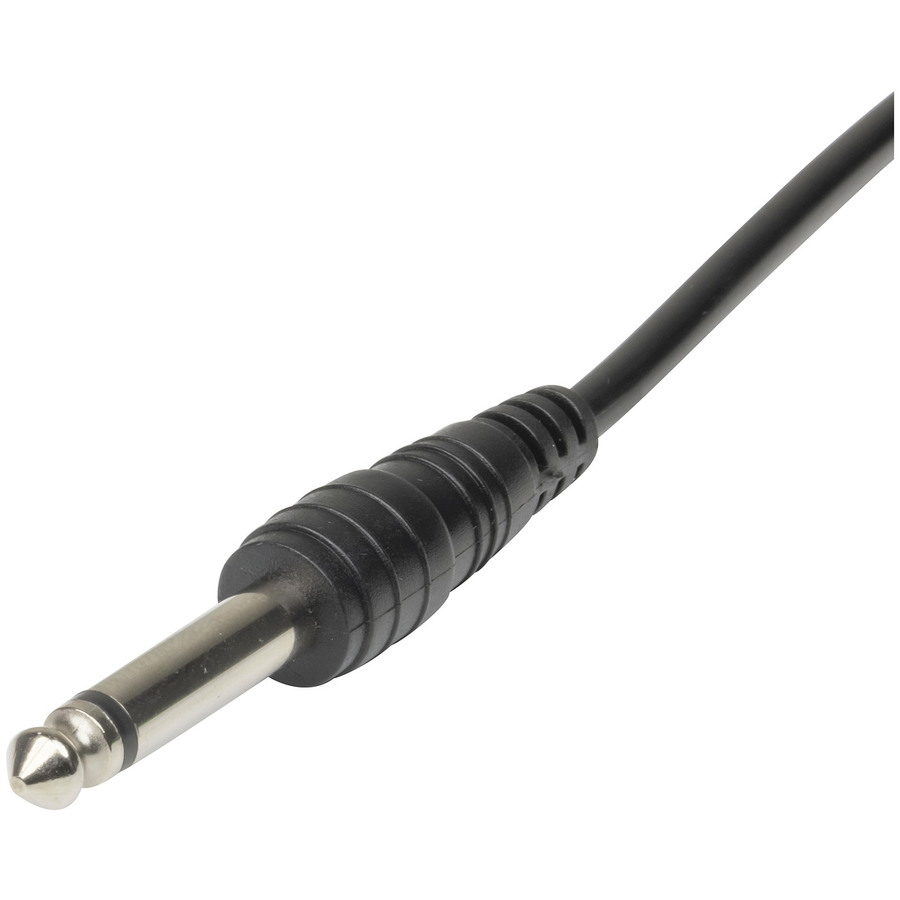 6.5mm Mono Plug to 6.5mm Mono RA Plug Audio Cable - 6m