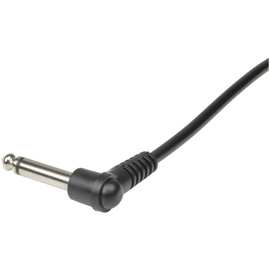 6.5mm Mono Plug to 6.5mm Mono RA Plug Audio Cable - 6m