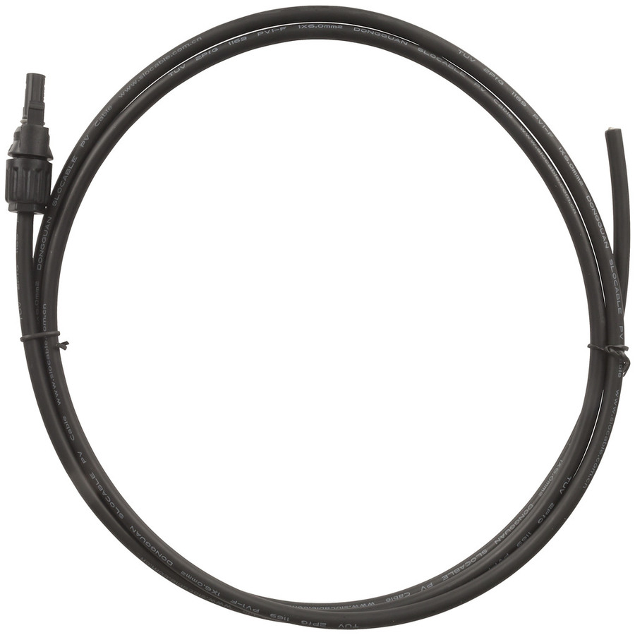 2m Premade PV Power Cable with PV Style Plug to Bare End