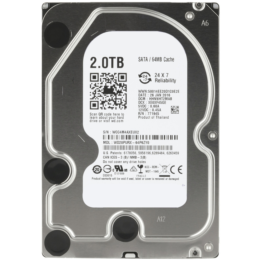 3.5" 2TB Surveillance HDD