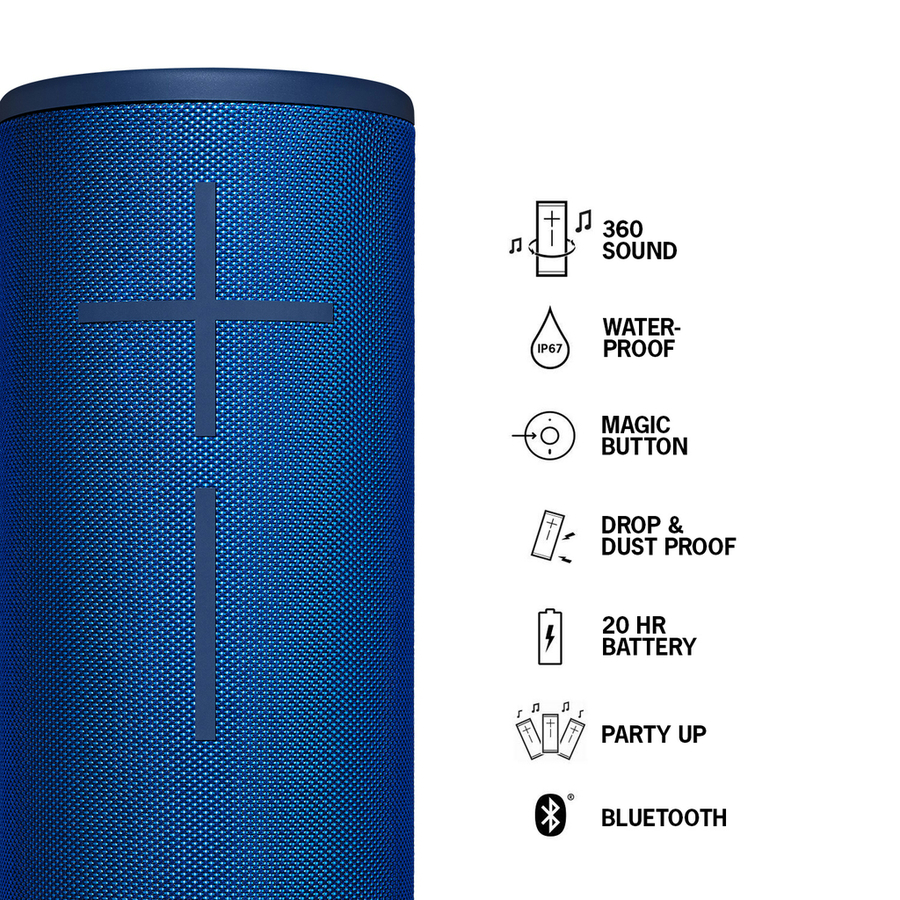 Ultimate Ears MEGABOOM 3 Blue Lagoon Waterproof TWS Bluetooth® Speaker