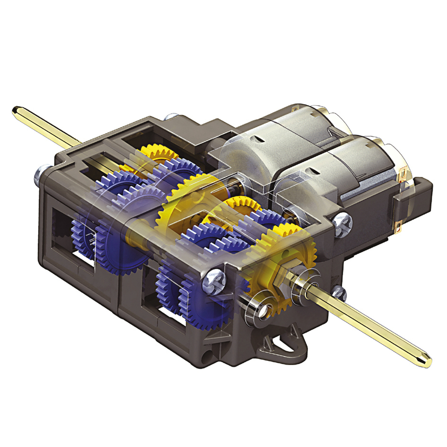 Double Motor Independent 4 Speed Gearbox Axle Assembly