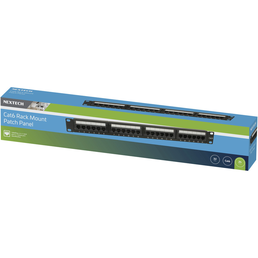 Rack Mount 24 Port Patch Panel Cat.6