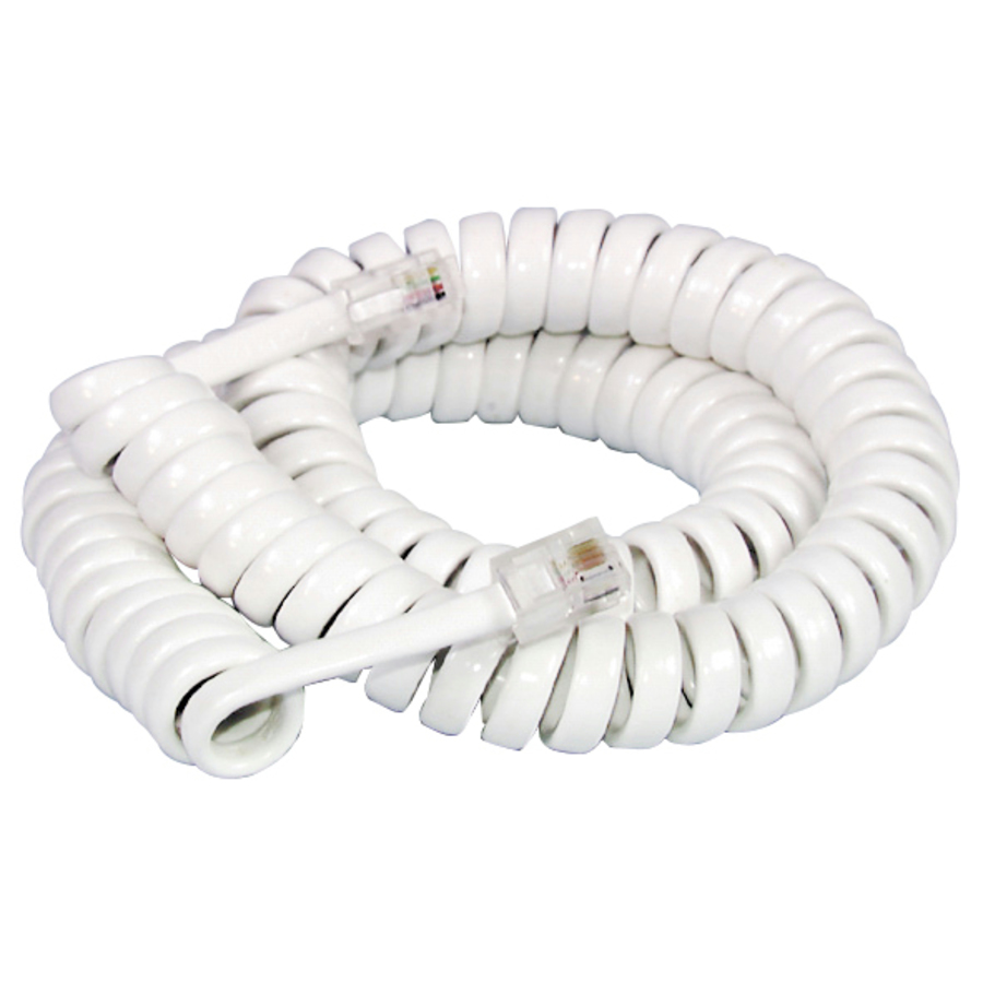 3m Replacement Handset Curly Cords With 4P4C US Modular Plug