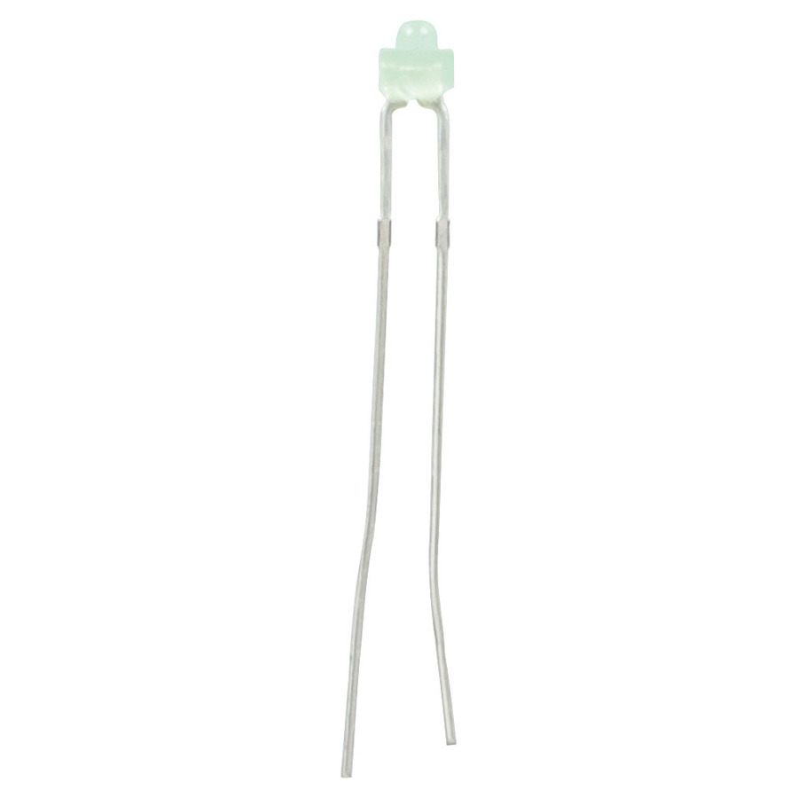 Green 2mm LED 2200mcd Tower Type Diffused