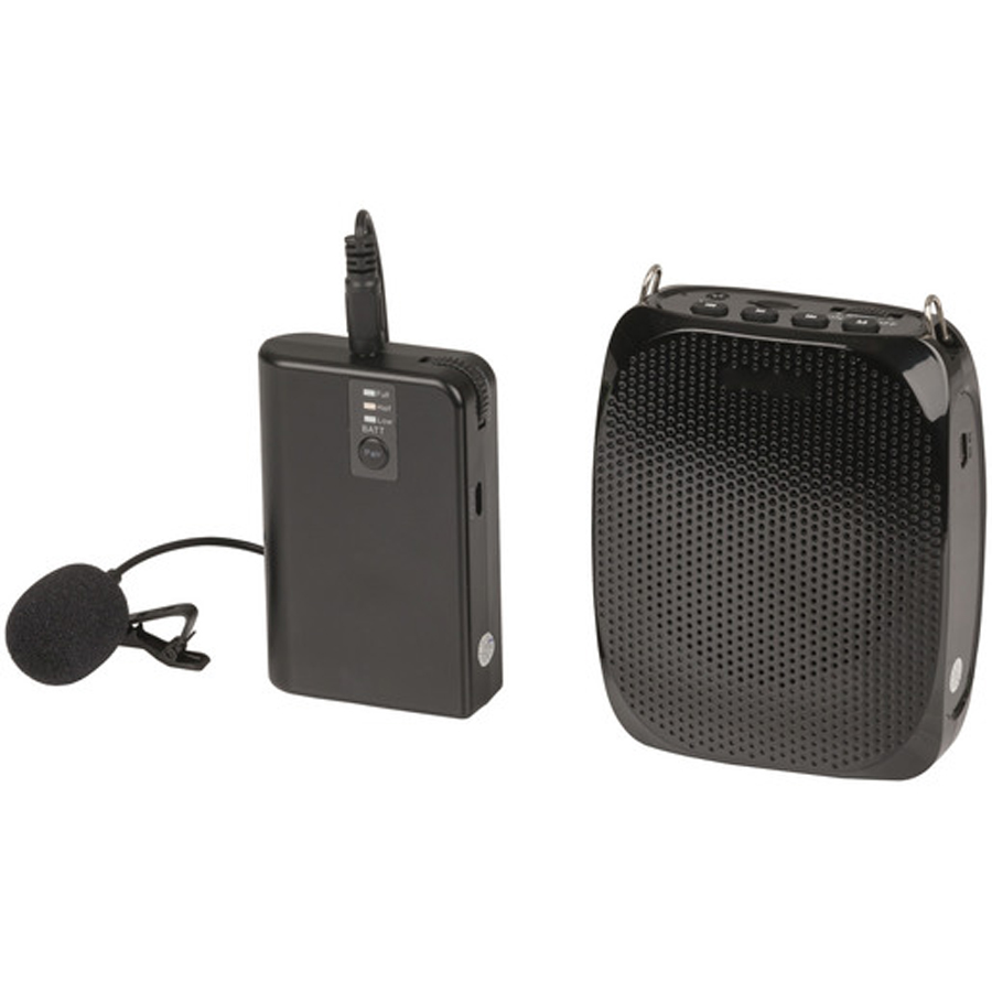 Portable Wireless UHF Lapel Microphone System 