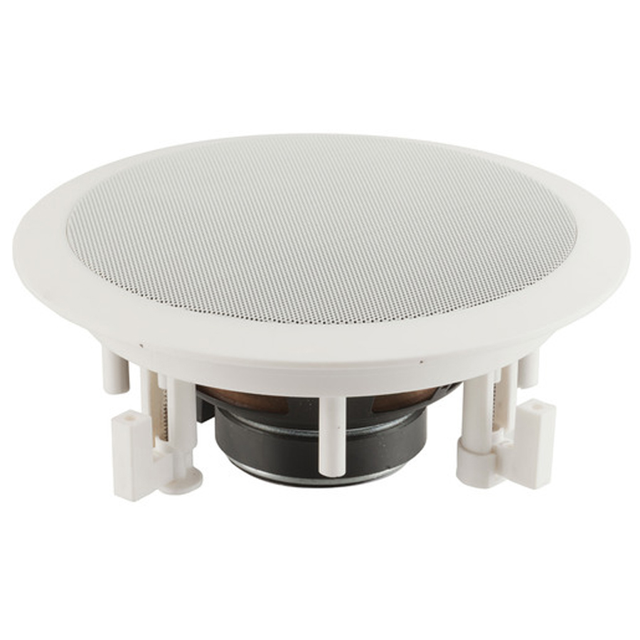 In-Ceiling 2 Way 6.5 Inch Speaker with Swivel Tweeter 