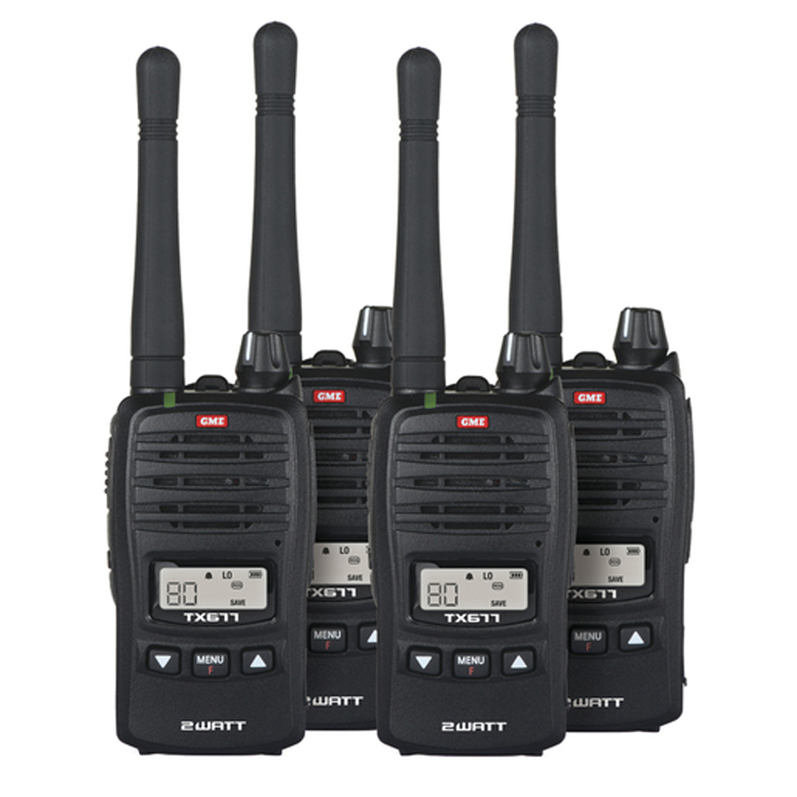 GME 2W UHF Transceiver TX677QP Quad Pack 