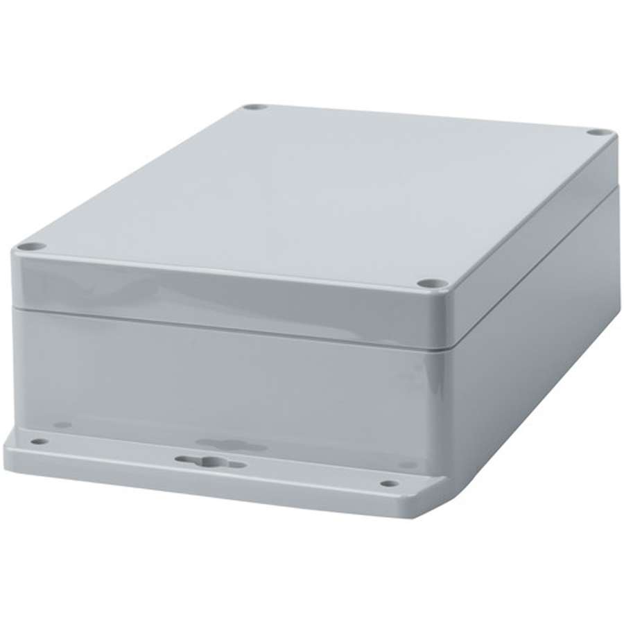 Dark Grey Enclosure with Mounting Flange - 171(W) x 121(D) x 55(H)mm 