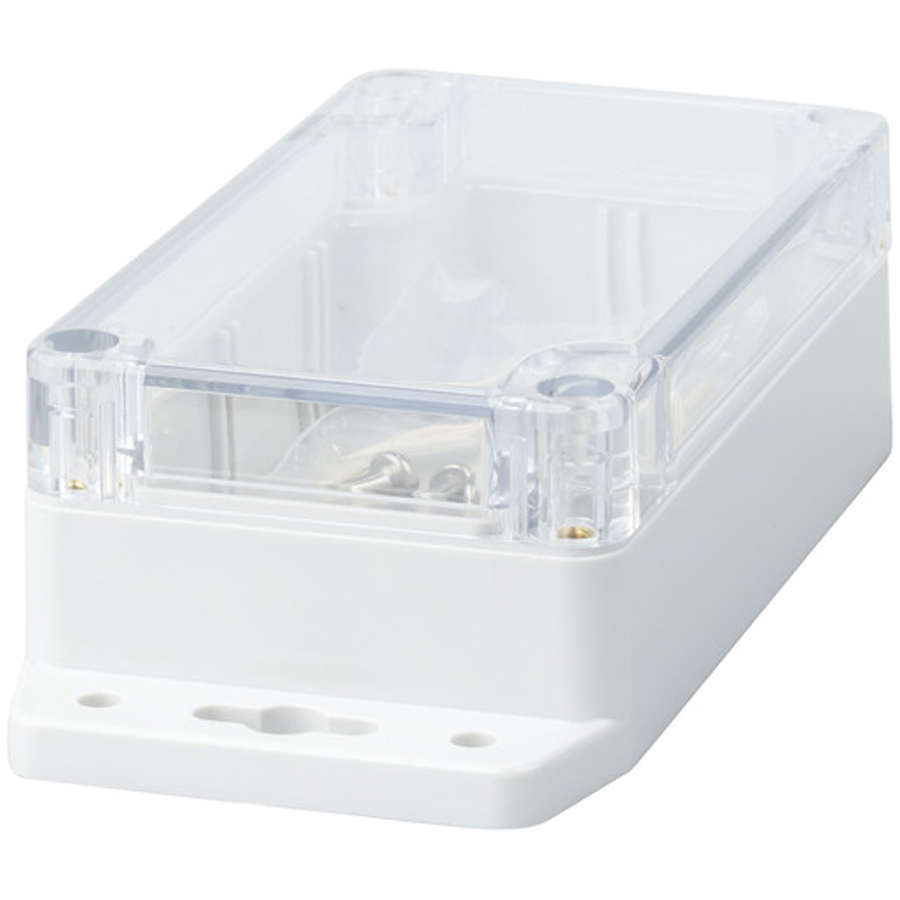 IP65 Sealed Polycarbonate Enclosure with Mounting Flange - 115(W) x 65(D) x 40(H)mm 
