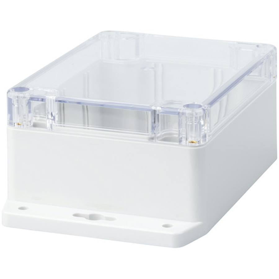 IP65 Sealed Polycarbonate Enclosure with Mounting Flange 115(W) x 90(D) x 55(H)mm 