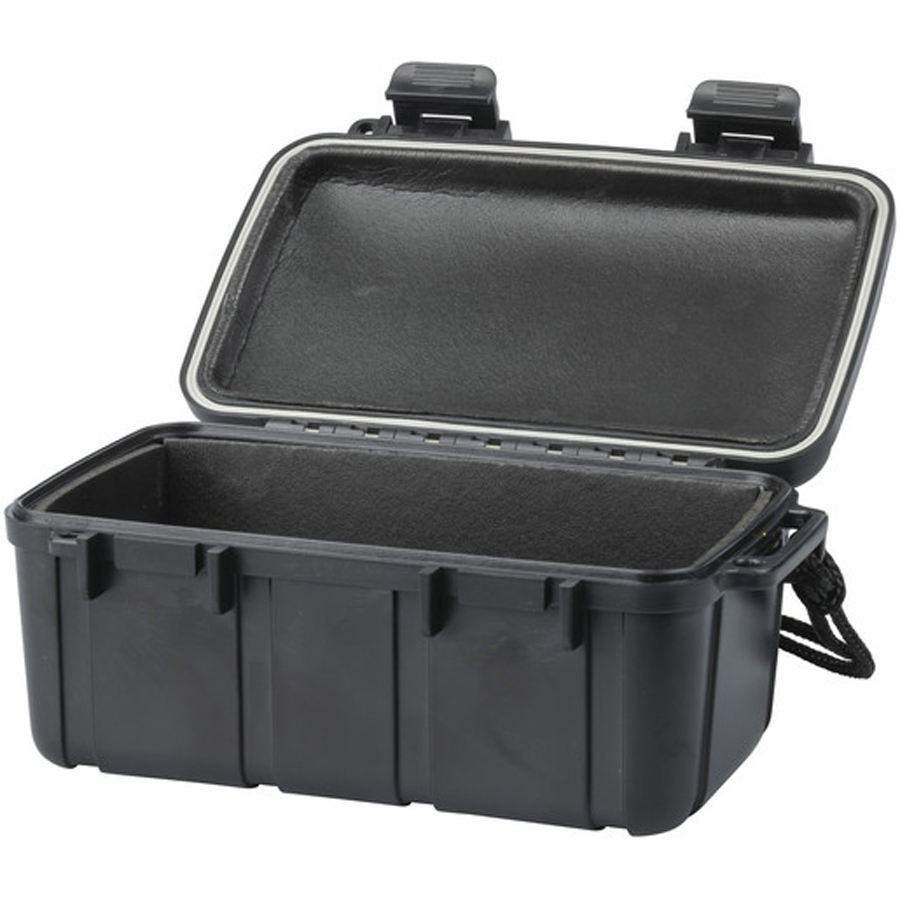 Black Waterproof ABS Plastic Case - 182 x 120 x 75mm 