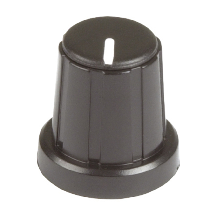 Black Push On Style Knob 