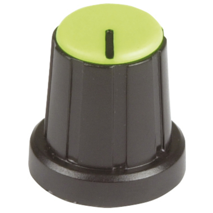 Green Push On Style Knob 