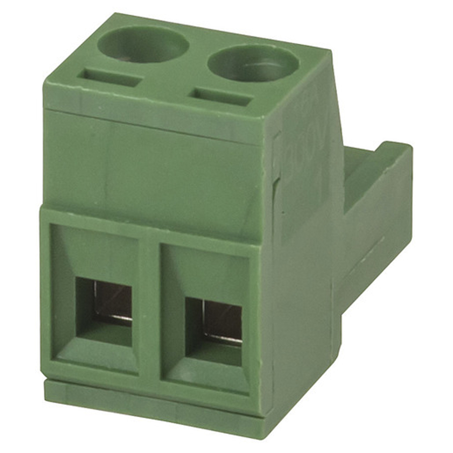 2 Pole PC Mount Pluggable Terminal Block Socket - 5.08mm 