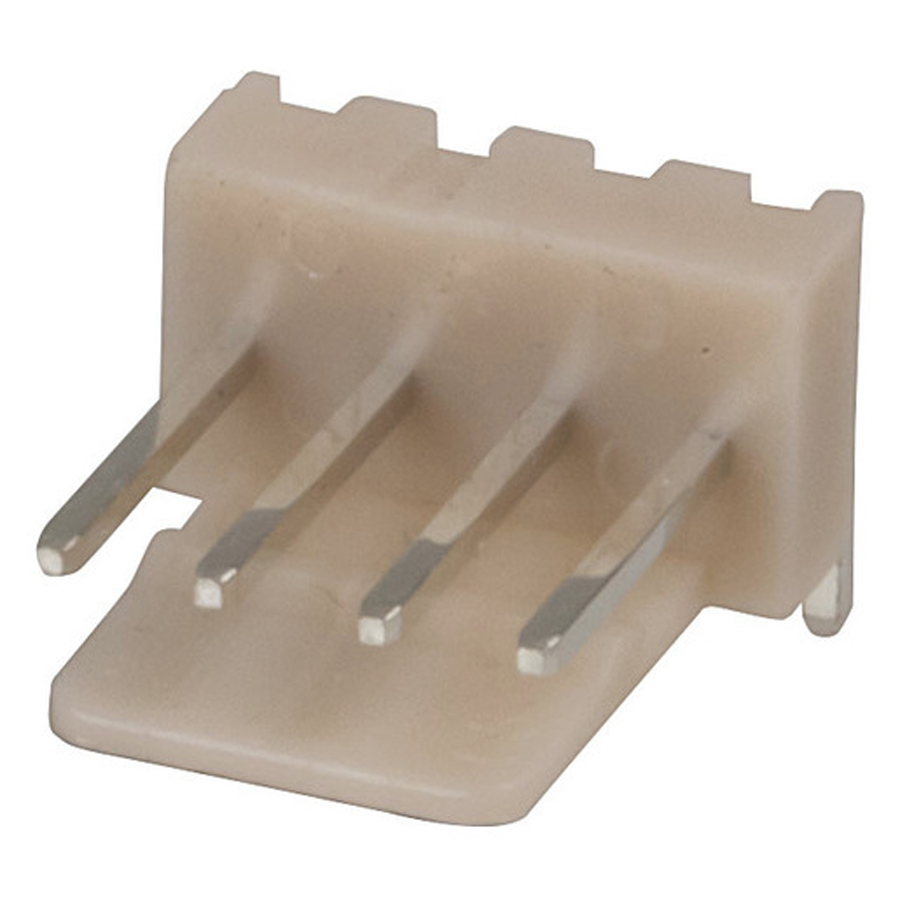 4 Pin 0.1 90-degree Locking Header - 2.54 pitch - Single 