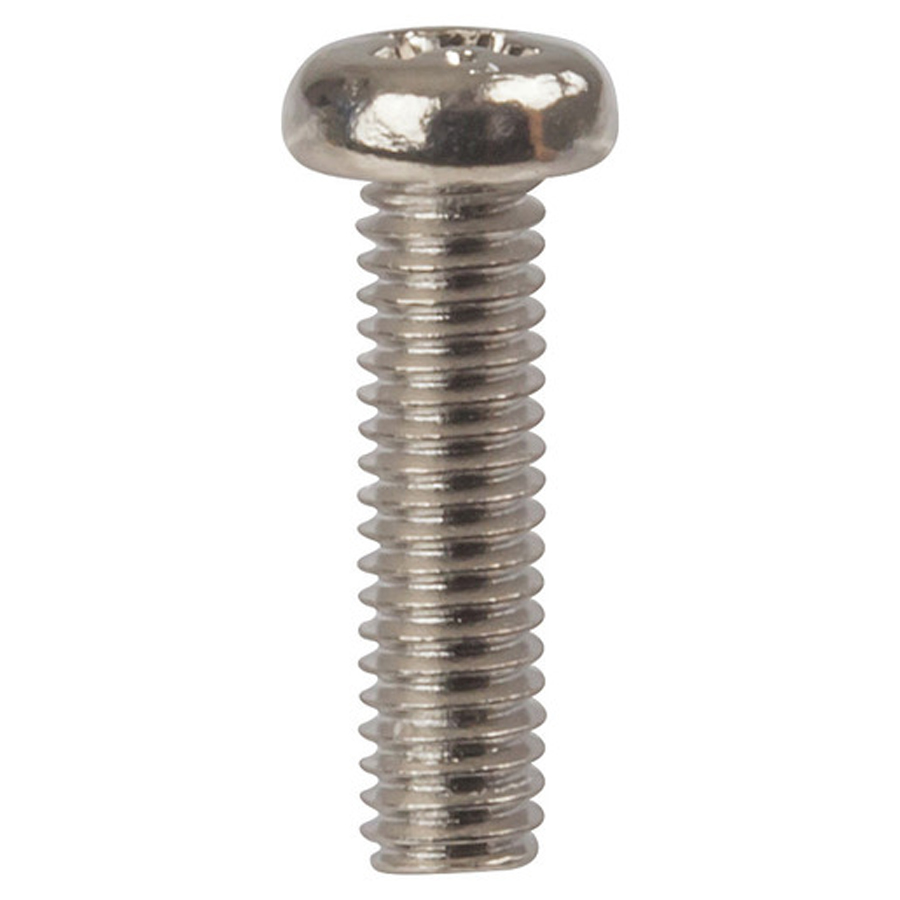 15mm x M4 Round Phillips Head Steel Screws - Pk.25 