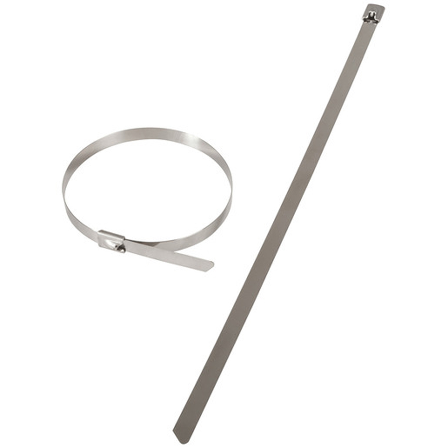 520 x 7.9mm Stainless Steel Cable Ties - 10pk 