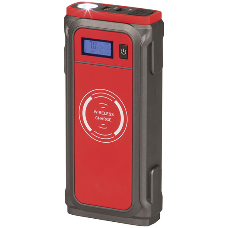 12V 1000A Jump Starter and Powerbank with 10W Wireless QI Charger 