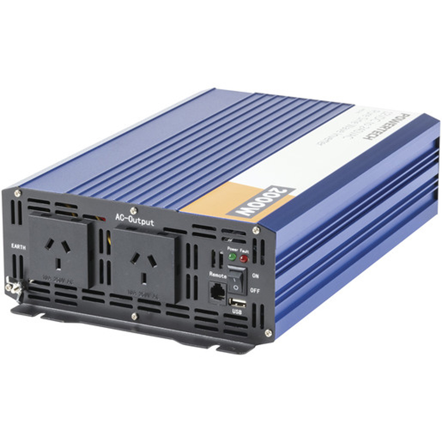 2000 Watt 12VDC to 240VAC Pure Sine Wave Inverter 