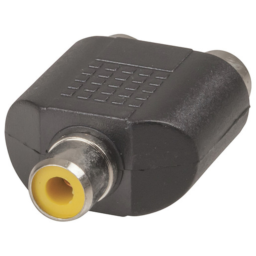 1 X RCA Socket to 2 X RCA Socket Adaptor 