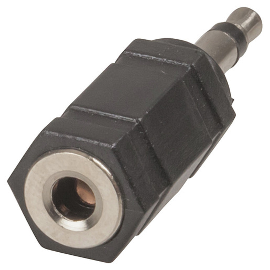 3.5mm Mono Plug to 3.5mm Stereo Socket Adaptor 