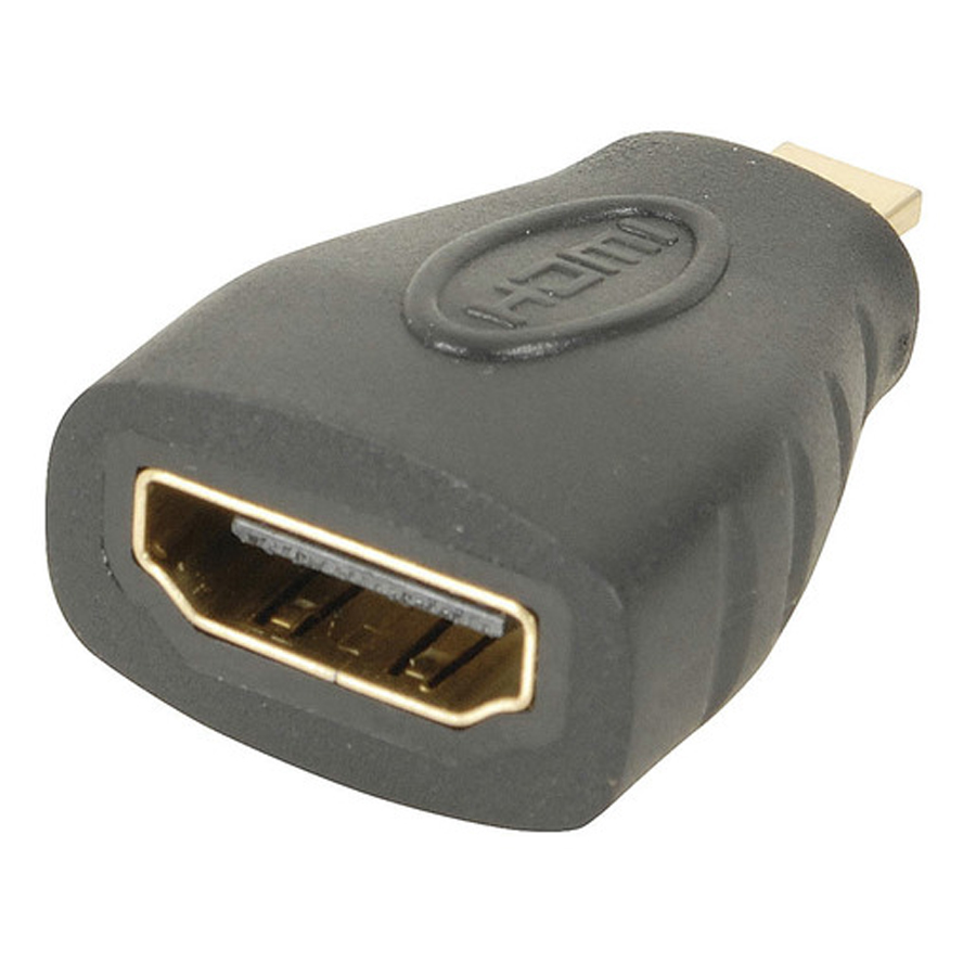 Micro HDMI Plug to HDMI Socket Adaptor 