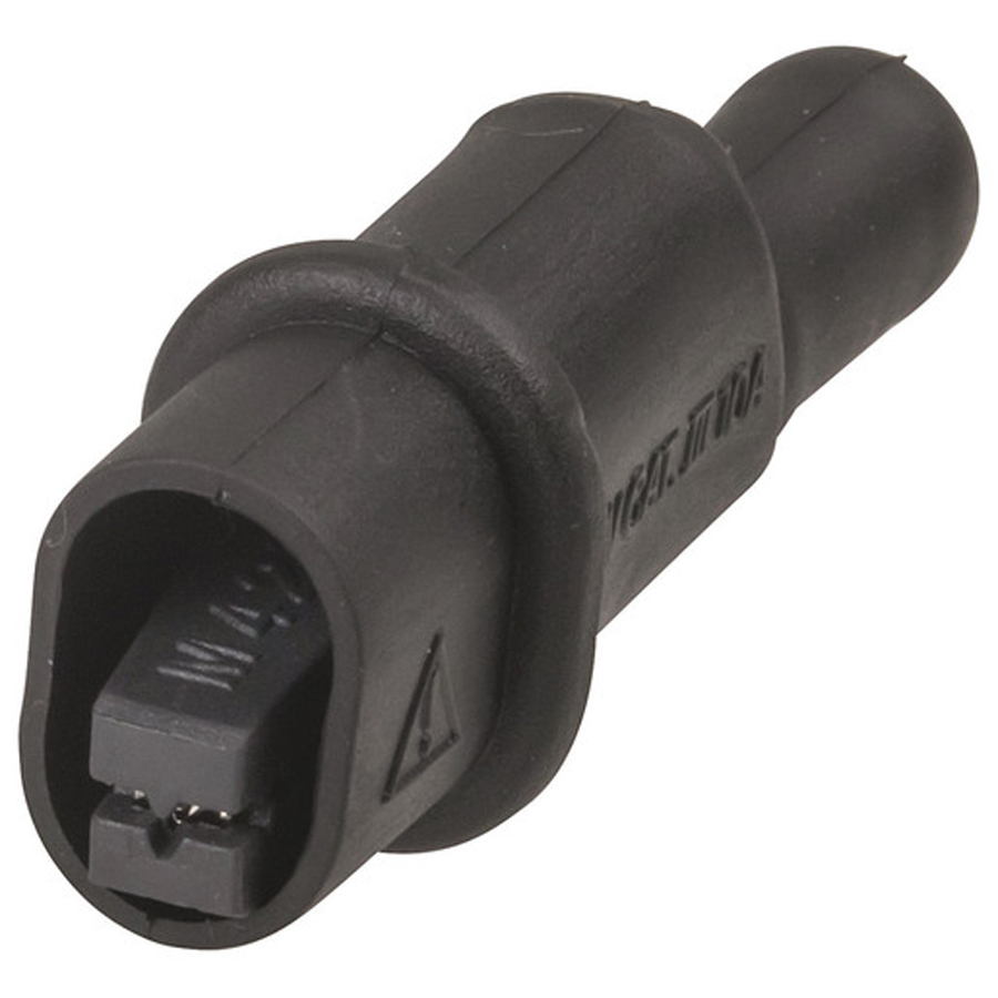 4mm Banana Socket to Alligator Clip - Black 
