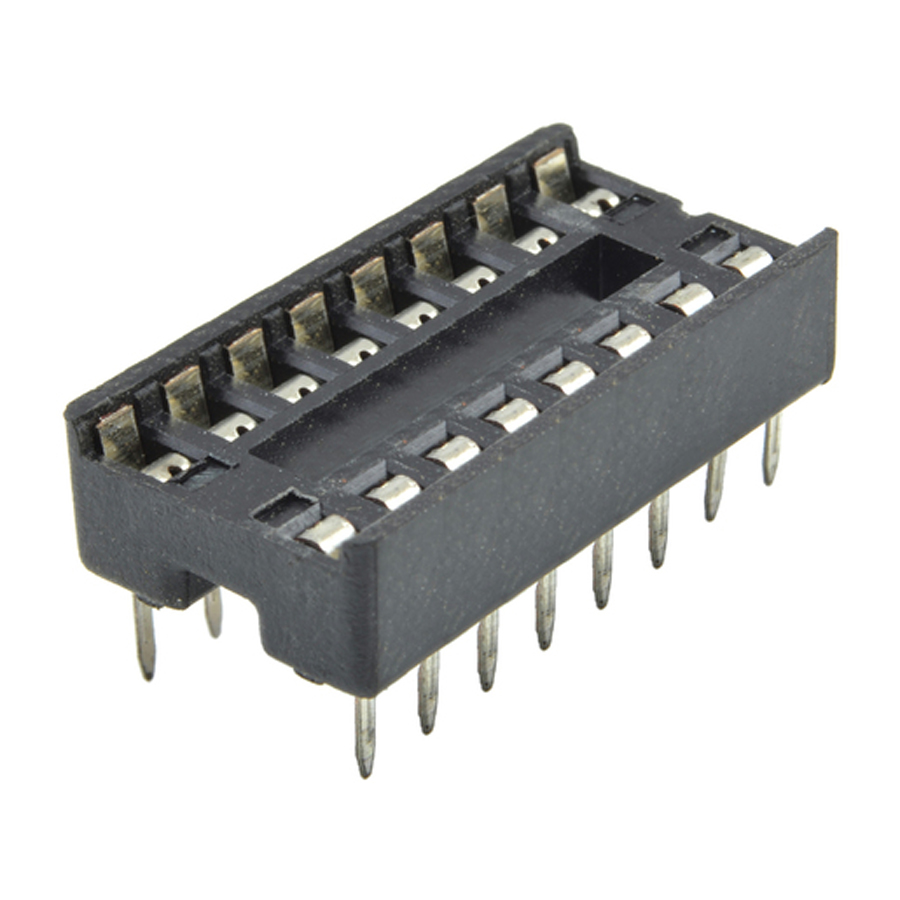 16 Pin Production (Low Cost) IC Socket 