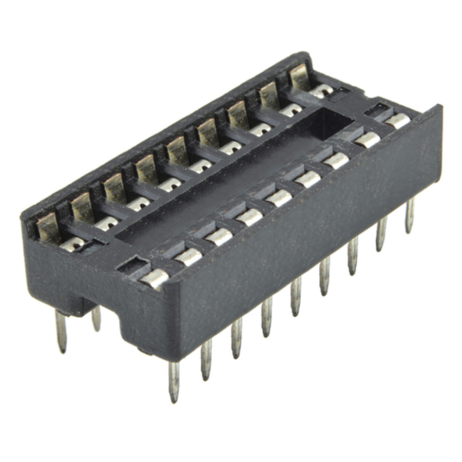 18 Pin Production (Low Cost) IC Socket 