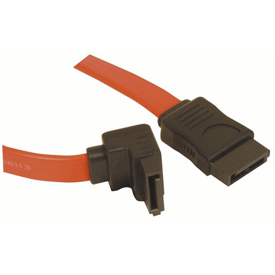 1m female to Right Angle female SATA Cable 