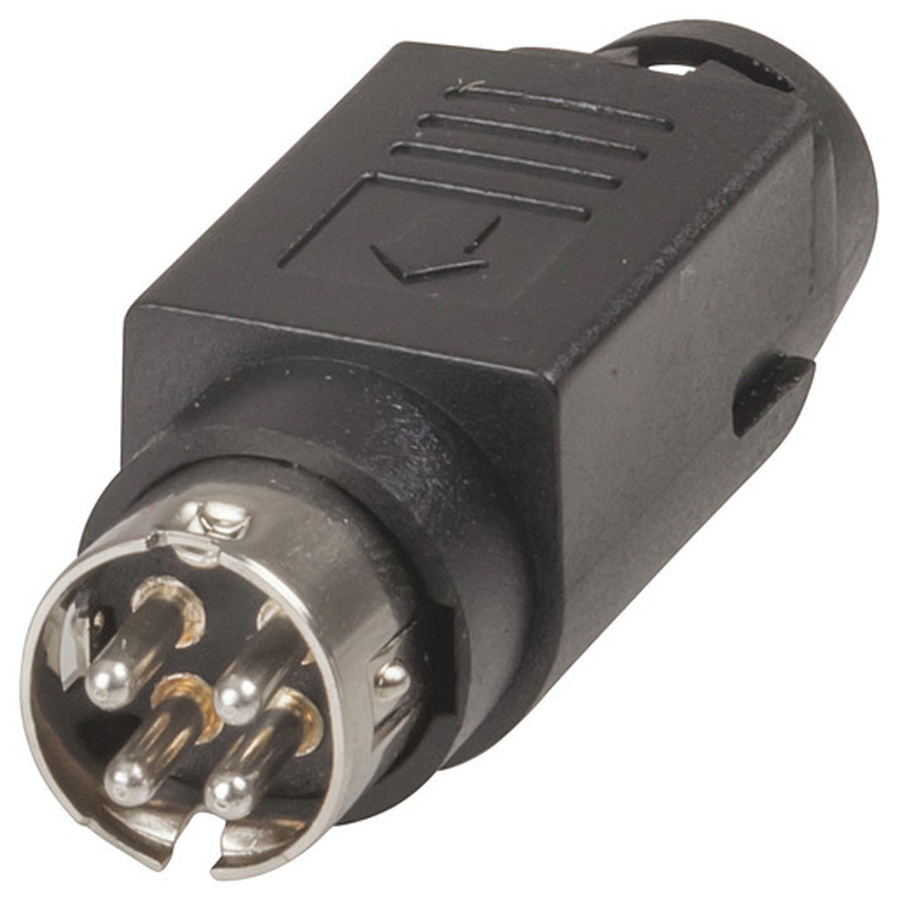 4 Pin Mini DIN Plug 
