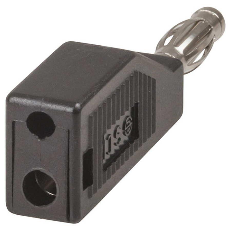 Black QUALITY BANANA Plug - Piggy Back 
