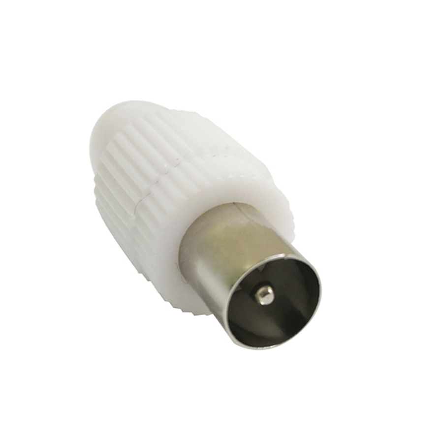 75 OHM PLASTIC Line TV Plug 