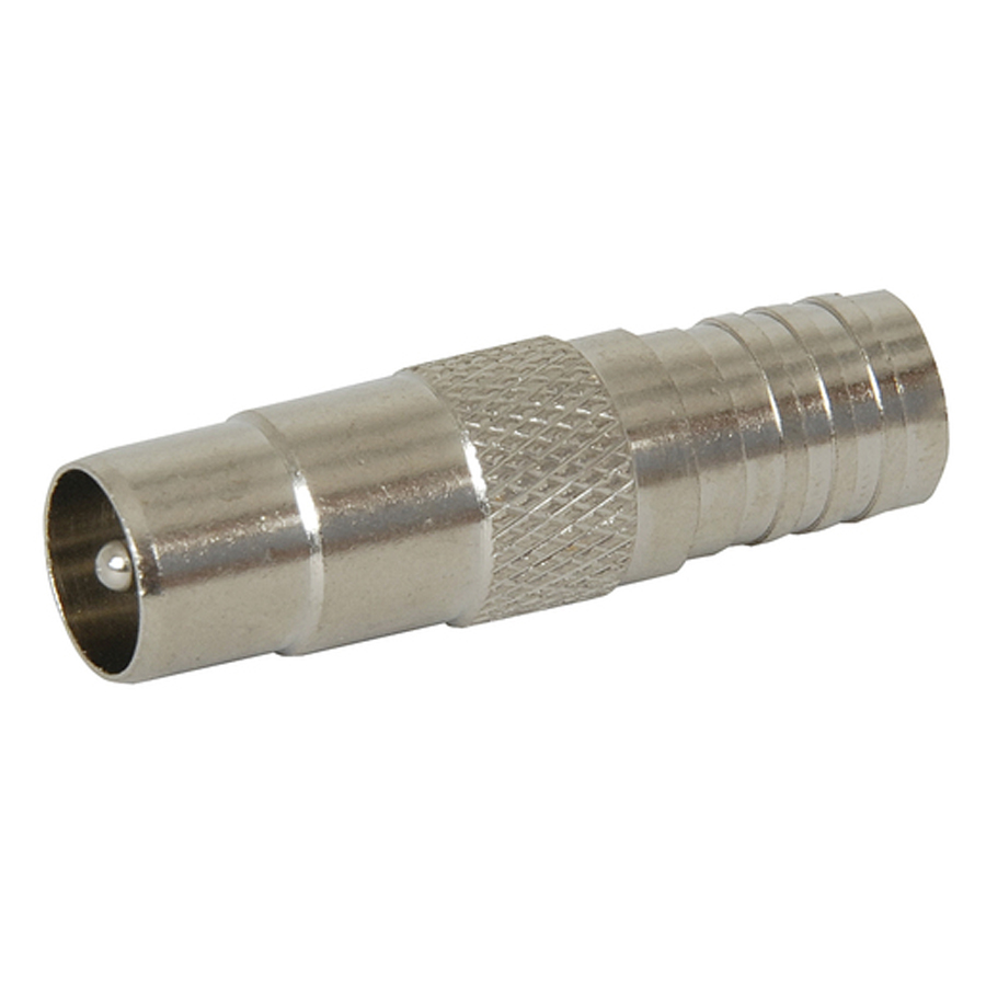 PAL TV Line Plug with Integral Crimp Ring &amp; Centre Pin RG59 