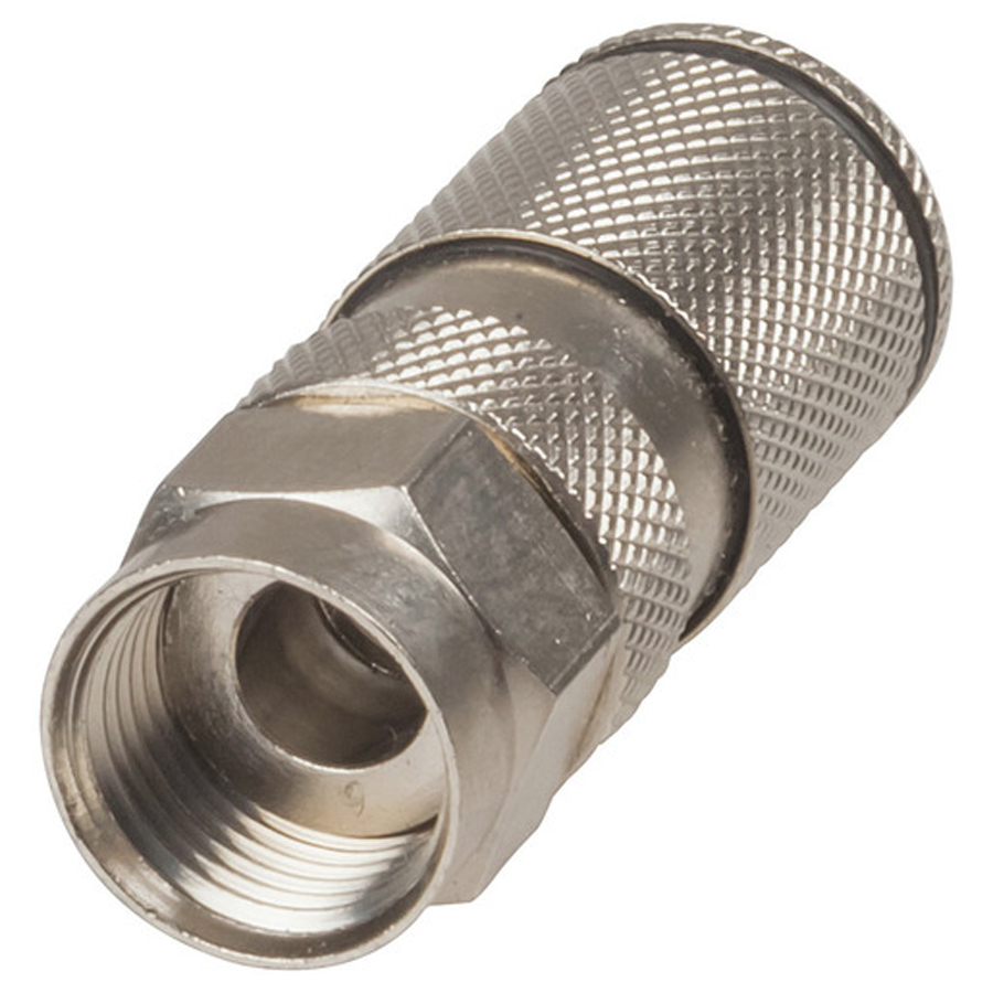 Crimpless F-Type Plug for RG6 Cable 