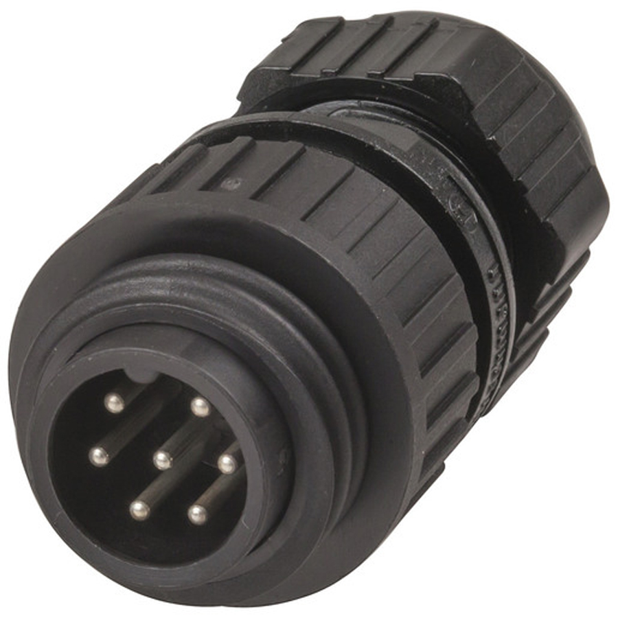 6 Pole + Pre-earth CA Series Line Plug 