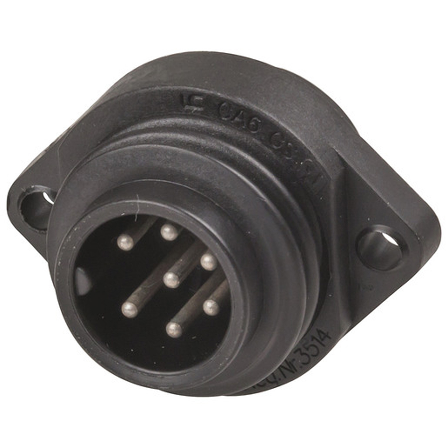 6 Pole + Pre-earth CA Series Panel Plug 