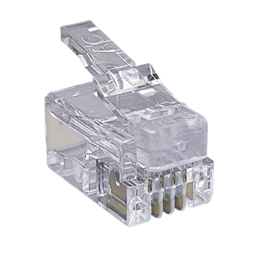 RJ11 Telephone plugs for Stranded Cable - Pk.5 