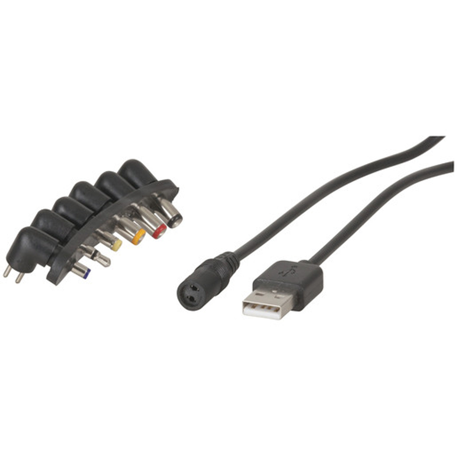 6 Plug DC to USB Cable Kit 