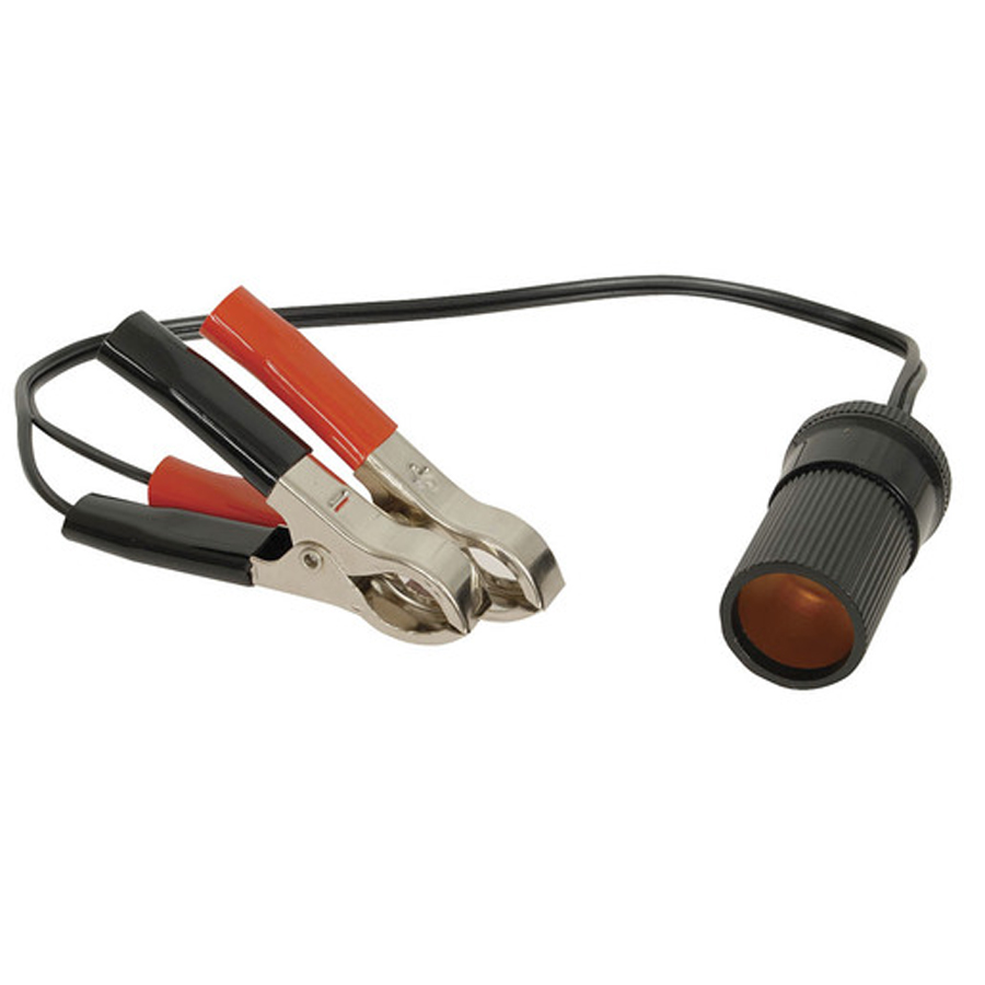 Cigarette Lighter Socket to Battery Clips 