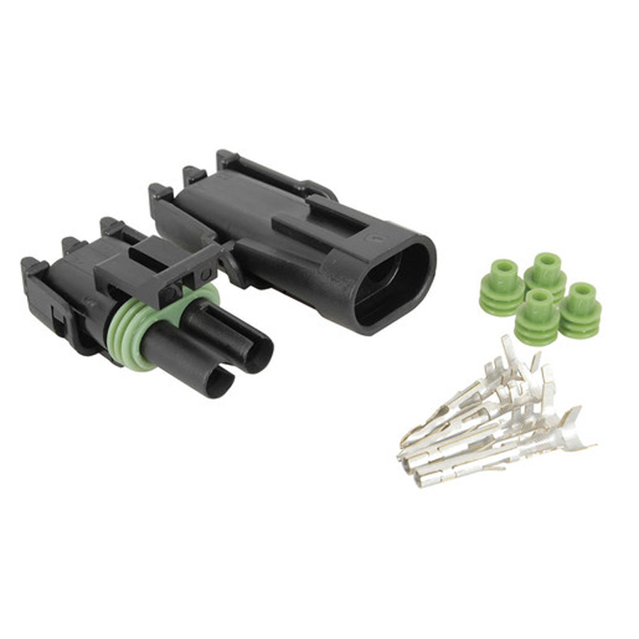 Automotive Waterproof Plug &amp; Socket Set - 2 way 