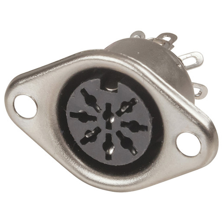 8 Pin DIN Chassis Socket 
