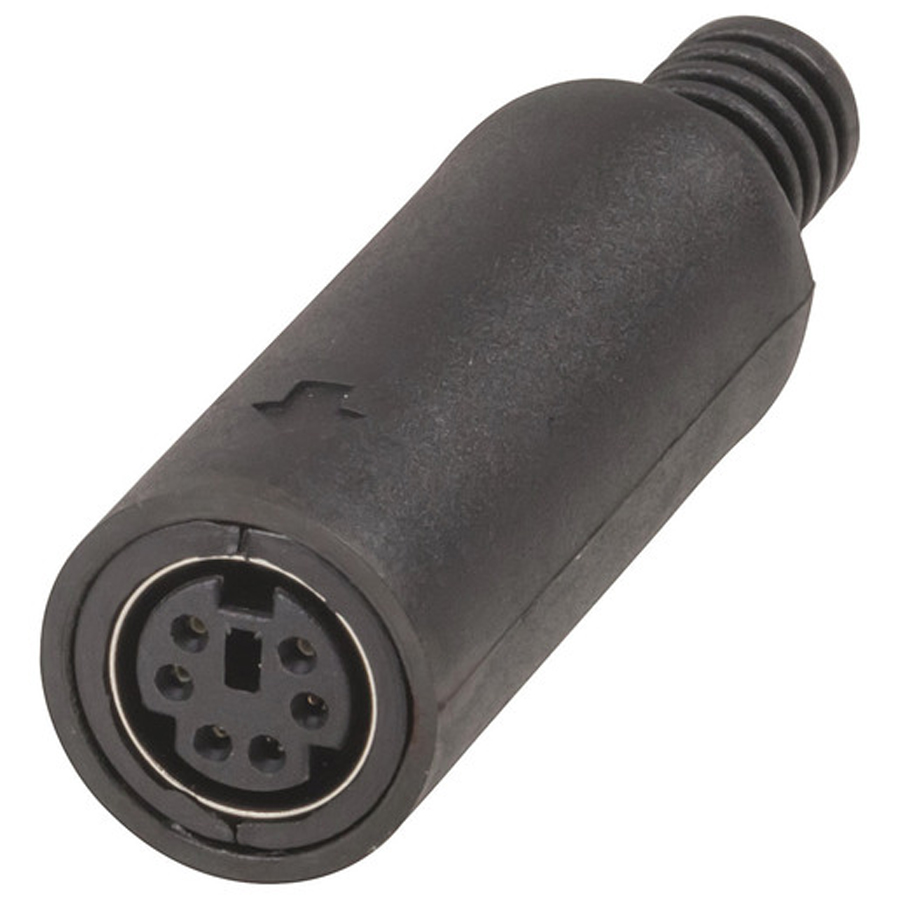 6 Pin MINI DIN Line Socket 