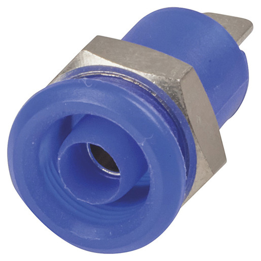 4mm Panel Mount Banana Socket Blue 