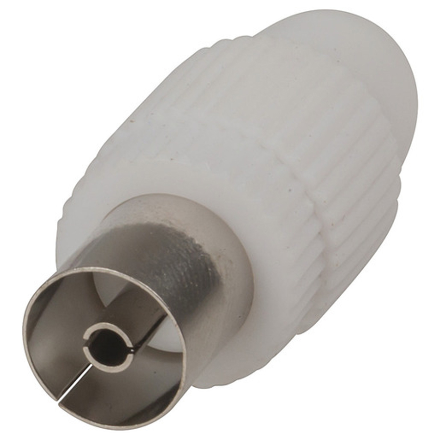 75 OHM PLASTIC Line TV Socket 
