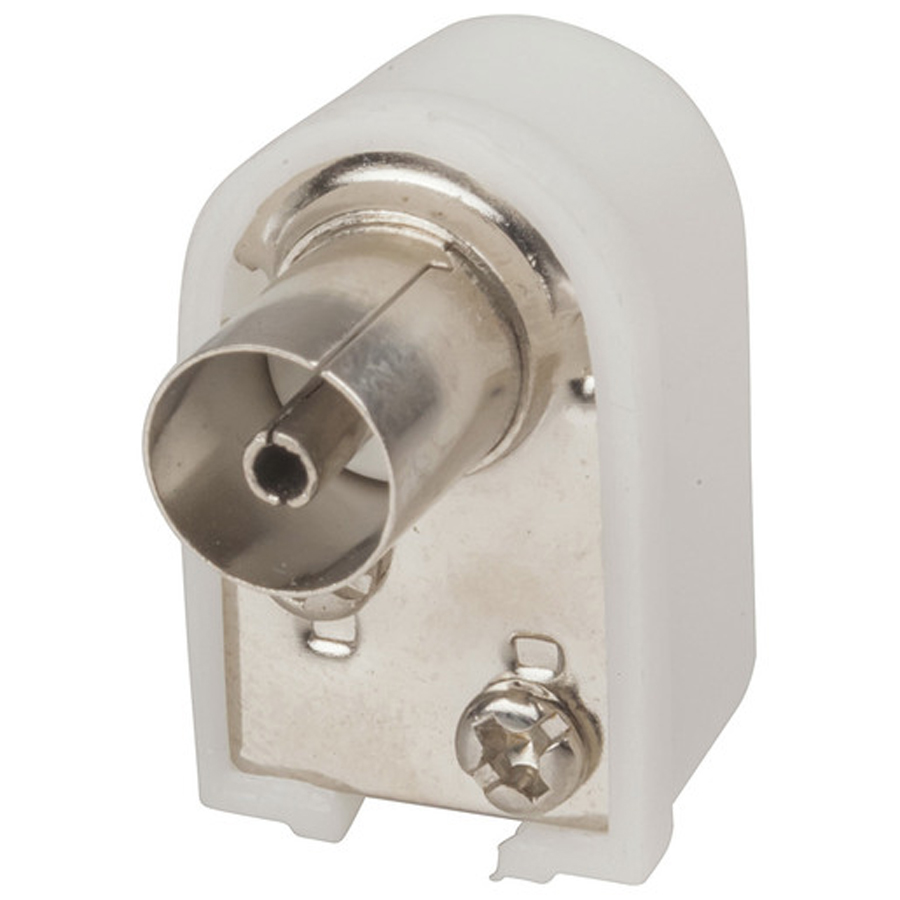 75 OHM RIGHT ANGLED SOLDERLESS TV Socket 