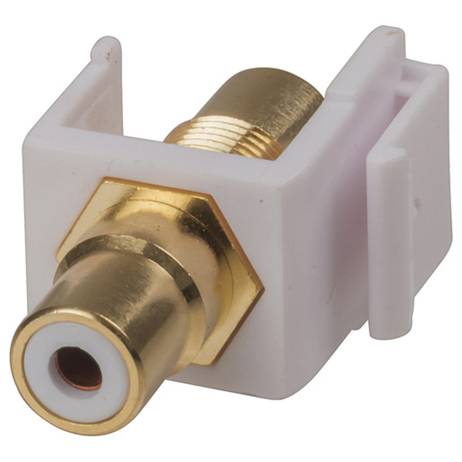Keystone Insert RCA - RCA Skt White 