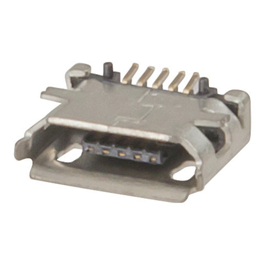 USB Micro B PC Mount Socket 